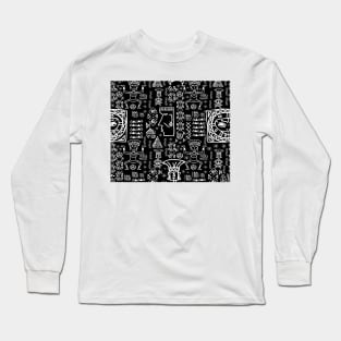 Egyptian and african mud cloth Long Sleeve T-Shirt